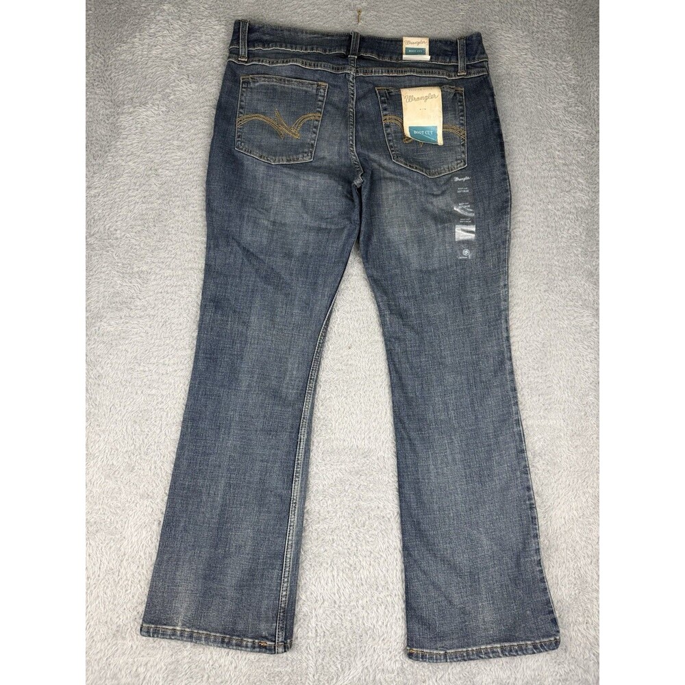 Wrangler Womens Boot Cut Jeans Size 13 x 30 Premium Denim 1009MWZAH Blue NWT